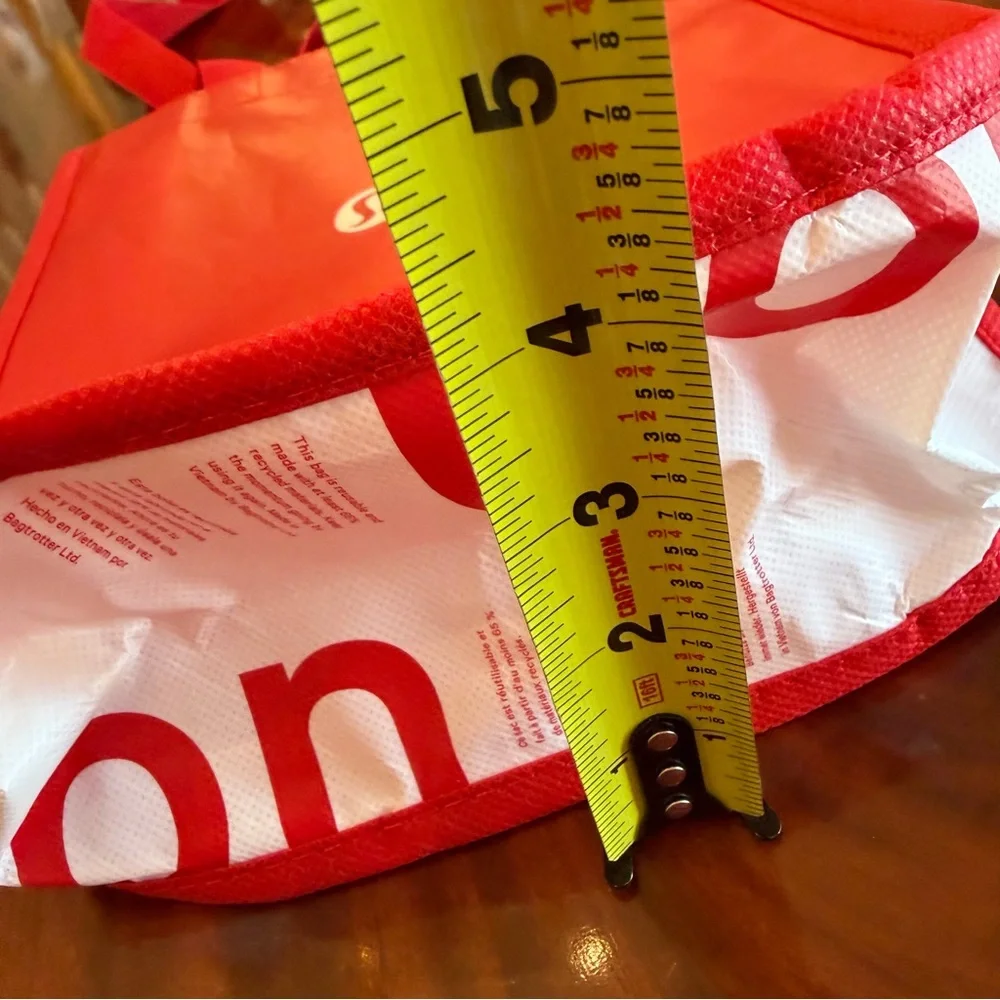 NEW Lululemon Small Reusable Shopper Bag Red